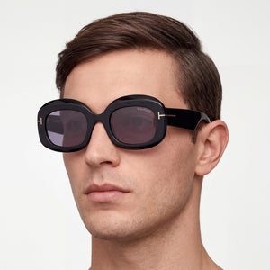 Tom Ford Classic Black Sunglasses Unisex — lifestyle wear, rooftop evenings and sunset hours