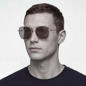 Tom Ford Classic Rectangle Sunglasses Unisex — interior view, Non-Polarized lens detail