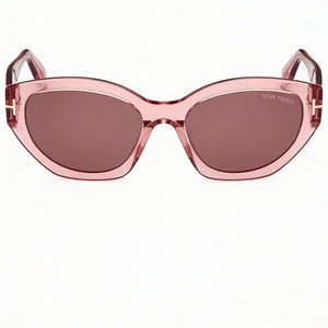 Tom Ford Classic Rectangle Sunglasses for Women — front view, Plastic frame