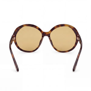 Tom Ford FT 1282 Oval Sunglasses Unisex — side view, Non-Polarized Multicolor lens