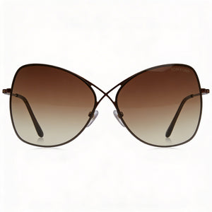 Tom Ford FT0250 Butterfly Sunglasses Unisex — front view, Acetate frame