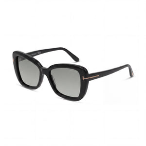 Tom Ford FT1008 Black Rectangle Sunglasses for Women, Smoke Gradient lens