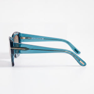 Tom Ford Ft1083 Square Sunglasses for Women — front view, Stainless Steel frame