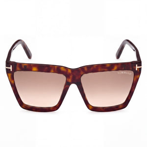 Tom Ford FT1110 Square Sunglasses for Women — front view, Plastic frame