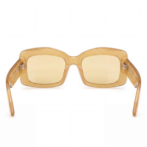 Tom Ford FT1218_5339E Rectangle Sunglasses Women — side view, Non-Polarized Yellow lens