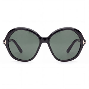 Tom Ford Ft1282 Round Sunglasses for Women — front view, Plastic frame