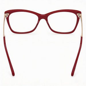 Tom Ford FT5353 Rectangle Eyeglasses for Men — front view, Plastic