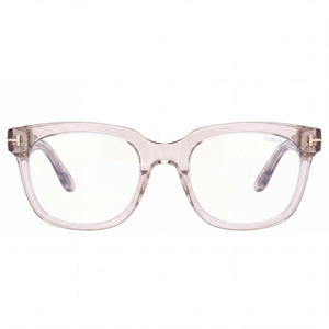 Tom Ford Ft5537-b Rectangle Eyeglasses for Women — front view, Acetate