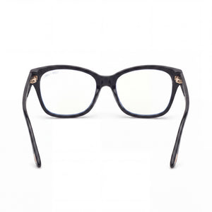 Tom Ford Ft5597-f-b Rectangle Eyeglasses Men — side view, Shiny Black Acetate temples