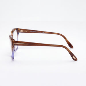 Tom Ford Ft5597-f-b Rectangle Eyeglasses for Men — front view, Acetate