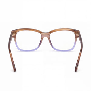 Tom Ford Ft5597-f-b Rectangle Eyeglasses Men — side view, Brown Acetate temples