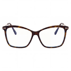 Tom Ford Ft5687-b Cat Eye Eyeglasses for Women — front view, Blue Filter Plastic
