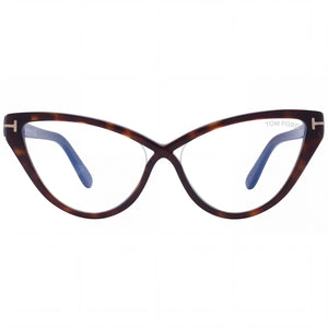 Tom Ford FT5729-B 052 Cat Eye Eyeglasses for Women — front view, Acetate