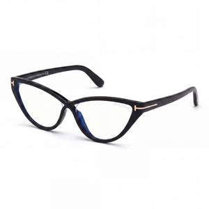 Tom Ford FT5729-B Black Cat Eye Eyeglasses for Women, Plastic frame