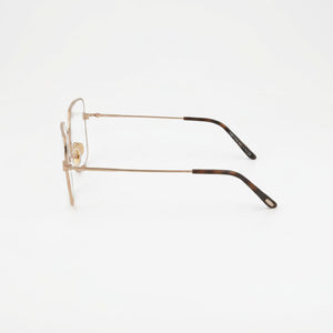 Tom Ford FT5739-B Square Eyeglasses for Women — front view, Metal