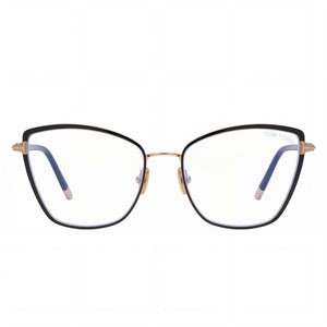 Tom Ford FT5740-B Cat Eye Eyeglasses for Women - front view, Metal