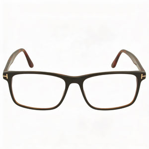 Tom Ford FT5752-B Rectangle Eyeglasses Unisex — front view, Plastic frame