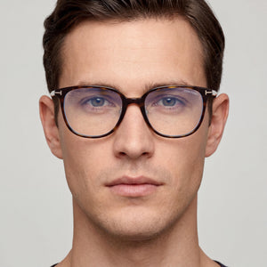Tom Ford Ft5778-d-b Rectangle Eyeglasses for Men — interior view, Polycarbonate demo lenses