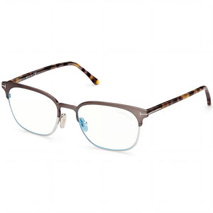 Tom Ford Ft5799-b Havana Square Eyeglasses Unisex, Metal frame