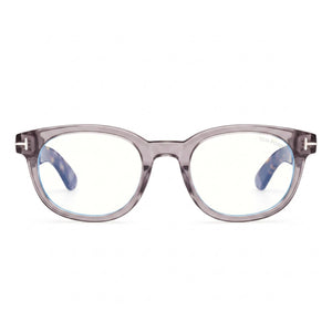 Tom Ford FT5807-B Square Eyeglasses Unisex — front view, Plastic