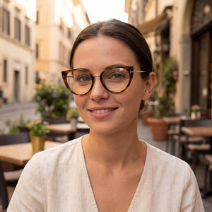 Tom Ford FT5815-B Havana Eyeglasses Women — lifestyle wear, office and reading