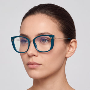 Tom Ford FT5816-B Blue Eyeglasses Unisex — lifestyle wear, video calls and remote work days