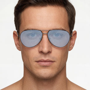 Tom Ford FT5829-B Silver Eyeglasses Men — lifestyle wear, office and reading