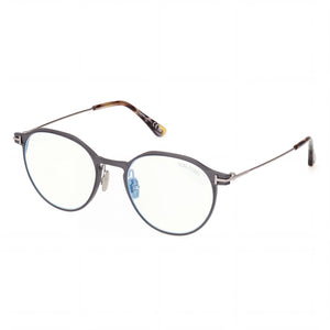 Tom Ford Ft5866-b Havana Round Eyeglasses for Men, Magnesium frame