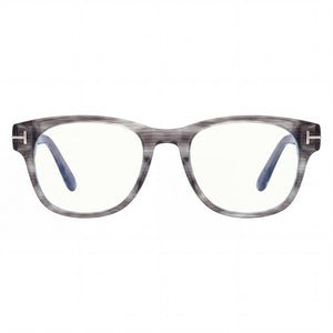 Tom Ford FT5898-B Square Eyeglasses for Men — front view, Plastic