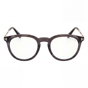 Tom Ford Ft5905-b Round Eyeglasses Unisex — front view, Blue Filter Plastic