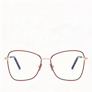 Tom Ford Ft5906-b Butterfly Eyeglasses for Women — front view, Metal