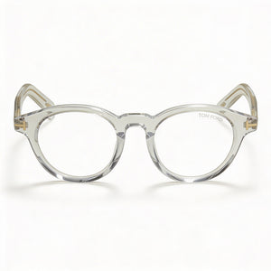Tom Ford FT5931-D-B Round Eyeglasses for Men — front view, Plastic