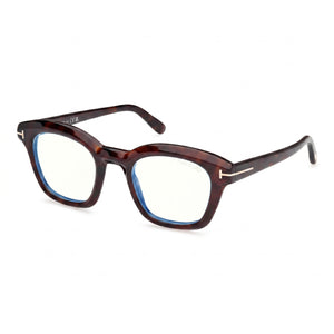 Tom Ford FT5961-B Havana Square Unisex Eyeglasses, Acetate frame