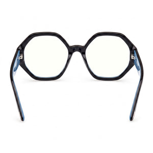 Tom Ford FT5967-B Geometric Eyeglasses Unisex — interior view, Polycarbonate demo lenses