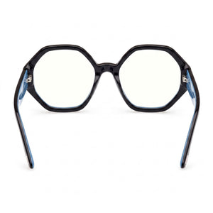 Tom Ford FT5967-B Round Eyeglasses Unisex — interior view, Polycarbonate demo lenses