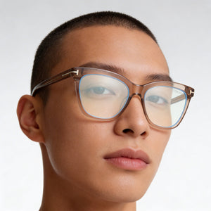 Tom Ford Ft6042-b Beige Eyeglasses Unisex — lifestyle wear, classroom teaching and lecture halls