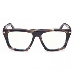 Tom Ford Ft6059-b Rectangle Eyeglasses Unisex — front view, Blue Filter Plastic