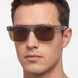Tom Ford Gray Sunglasses Unisex — lifestyle wear, road trips and long highway drives