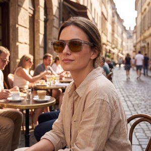 Tom Ford Gray Sunglasses Unisex — outdoor wear, Brown Non-Polarized lens