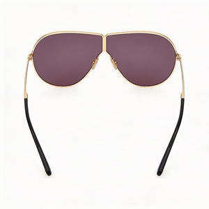 Tom Ford KEATING FT1158 Aviator Sunglasses for Women — front view, Metal frame