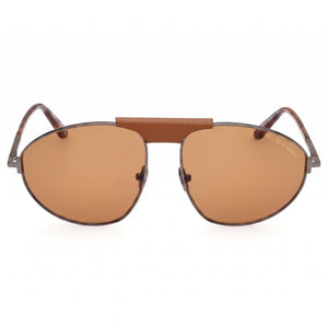 Tom Ford Ken Ft 1095 Aviator Sunglasses for Men — front view, Metal frame