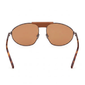 Tom Ford Ken Ft 1095 Aviator Sunglasses for Men — interior view, Non-Polarized lens detail