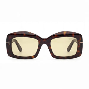 Tom Ford Modern Rectangle Sunglasses for Men — front view, 53mm lens width