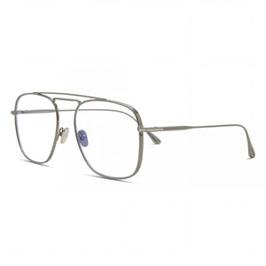Tom Ford MODERNO Anthracite Grey Aviator Eyeglasses for Unisex, Metal frame