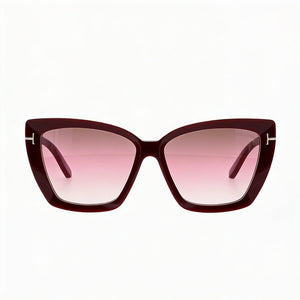 Tom Ford Square Sunglasses for Women — front view, Injected frame