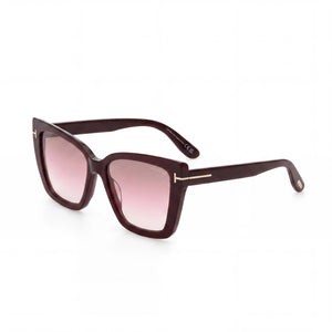 Tom Ford Red Square Sunglasses for Women, Brown Rose Shaded lens
