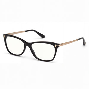 Tom Ford TF5353 Black Rectangle Eyeglasses for Women, Acetate/Metal frame
