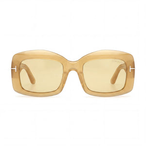 Tom Ford Venetia Rectangle Sunglasses for Women — front view, Acetate frame