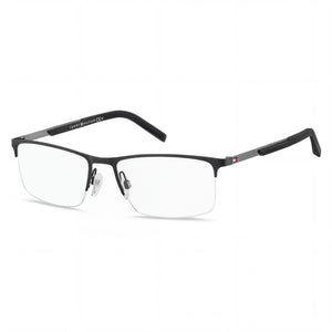 Tommy Hilfiger 102702 Black Rectangle Eyeglasses for Unisex, Stainless Steel frame