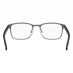 Tommy Hilfiger 1769 Rectangle Eyeglasses Men — side view, Silver Stainless Steel temples